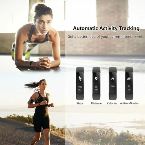 Fitness Smart Watch Activity Tracker Heart Rate For Women Men Oxygen BP Monitor