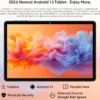 2025 Android 15 Tablet 11inch, 12GB+128GB+512GB, Support Face Unlock,18W Fast Charging with 8000mAh Large Battery,Dual WiFi6, Dual Camera,Octa-Core CPU, Bluetooth,HD Touchscreen Display