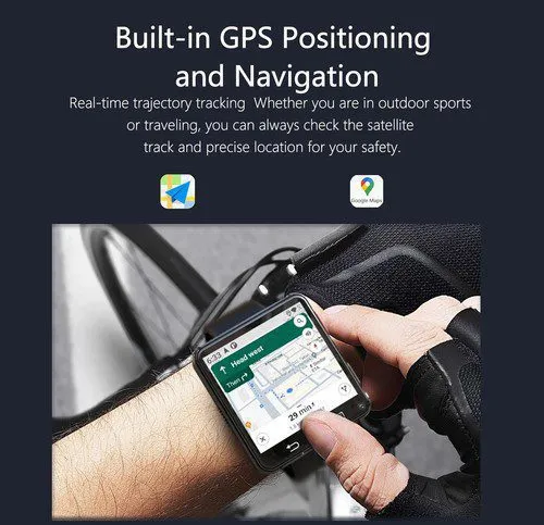 4G 3+32GB SMART WATCH 2.64" HD Screen,5MP +5MP Dual cameras SIM GPS Android 11.0