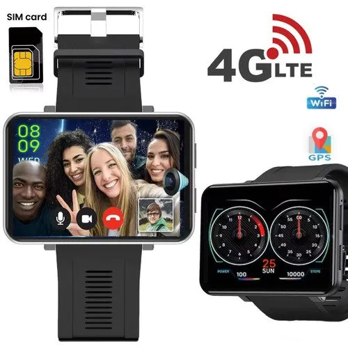 4G 3+32GB SMART WATCH 2.64" HD Screen,5MP +5MP Dual cameras SIM GPS Android 11.0
