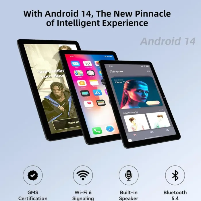 Android Tablet 10 Inch - Android 14 Octa Core 1.8GHz, Tablet with OTG Transmission and Wi-Fi 6G 10(4+6) GB + 128GB 6000mAh, 8+5MP Dual Camera,Bluetooth 5.3, Latest Tablets with Widevin L1 - Image 5