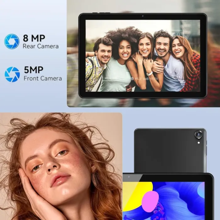 Android Tablet 10 Inch - Android 14 Octa Core 1.8GHz, Tablet with OTG Transmission and Wi-Fi 6G 10(4+6) GB + 128GB 6000mAh, 8+5MP Dual Camera,Bluetooth 5.3, Latest Tablets with Widevin L1 - Image 6