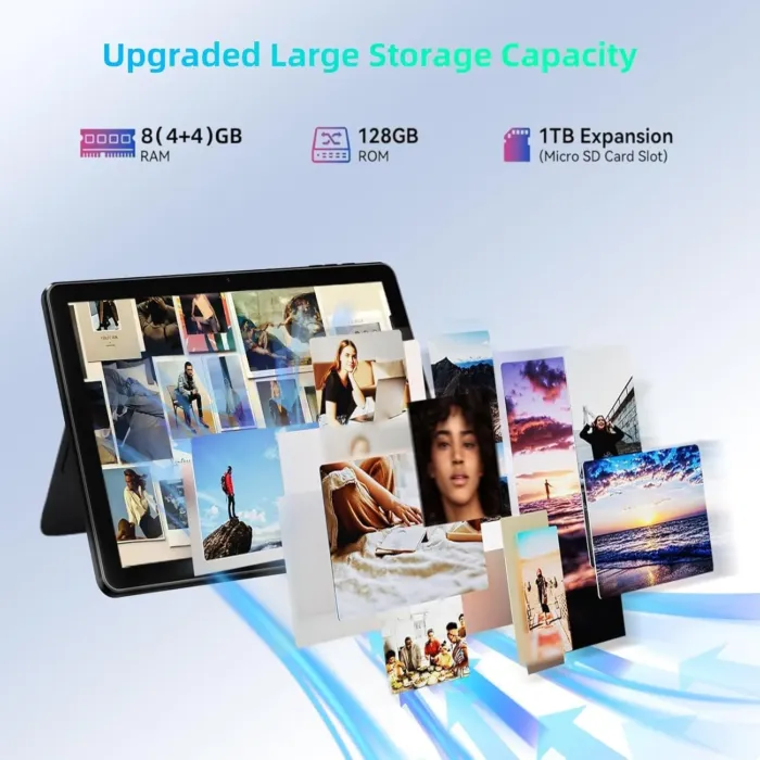 Android Tablet 10 Inch - Android 14 Octa Core 1.8GHz, Tablet with OTG Transmission and Wi-Fi 6G 10(4+6) GB + 128GB 6000mAh, 8+5MP Dual Camera,Bluetooth 5.3, Latest Tablets with Widevin L1 - Image 7
