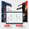 10 inch Android 14 Tablet, 6GB RAM 32GB ROM Powerful Quad-core CPU, 1280*800 Resolution Screen Tablet PC, 8MP Camera, 6000mAh Battery Computer, 2 in 1 Tablets with Keyboard, Case, Mouse, Stylus Laptop