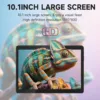 10 inch Android 14 Tablet, 6GB RAM 32GB ROM Powerful Quad-core CPU, 1280*800 Resolution Screen Tablet PC, 8MP Camera, 6000mAh Battery Computer, 2 in 1 Tablets with Keyboard, Case, Mouse, Stylus Laptop