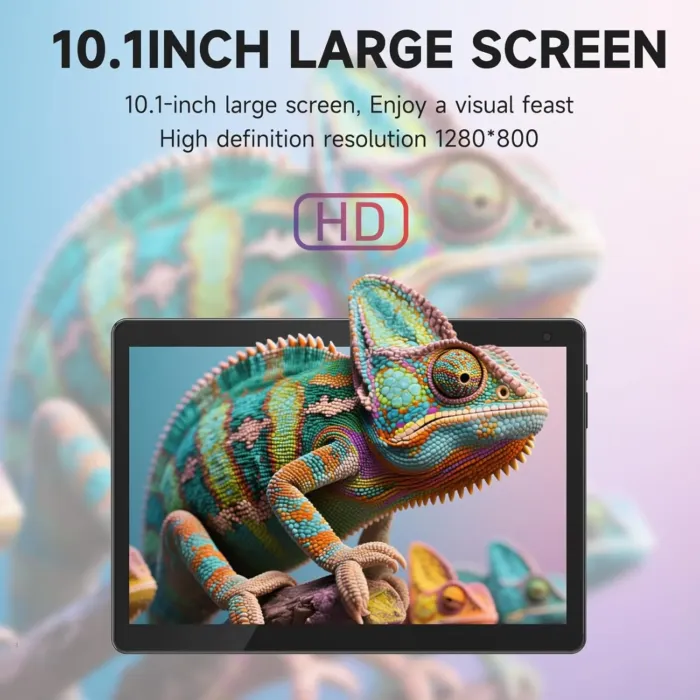 10 inch Android 14 Tablet, 6GB RAM 32GB ROM Powerful Quad-core CPU, 1280*800 Resolution Screen Tablet PC, 8MP Camera, 6000mAh Battery Computer, 2 in 1 Tablets with Keyboard, Case, Mouse, Stylus Laptop - Image 7
