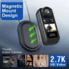 2.7K Thumb WiFi Action Camera, Wearable Body Camera Hands-Free POV Recording
