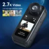 2.7K Thumb WiFi Action Camera, Wearable Body Camera Hands-Free POV Recording
