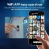 2.7K Thumb WiFi Action Camera, Wearable Body Camera Hands-Free POV Recording