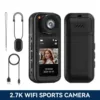 2.7K Thumb WiFi Action Camera, Wearable Body Camera Hands-Free POV Recording