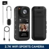 2.7K Thumb WiFi Action Camera, Wearable Body Camera Hands-Free POV Recording