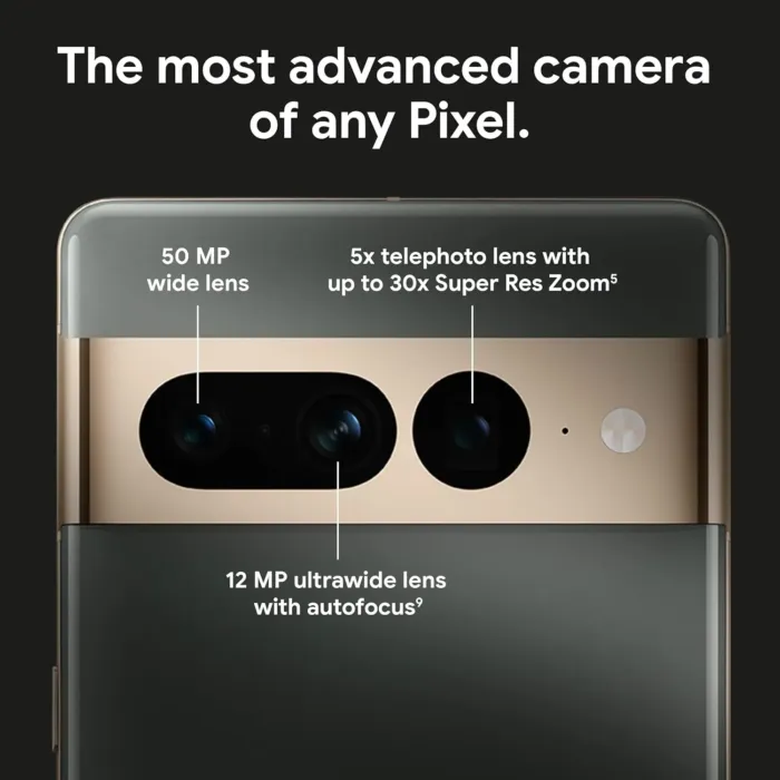 Google Pixel 7 Pro - 5G Android Phone - Unlocked Smartphone with Telephoto/ Wide Angle Lens, and 24-Hour Battery - 256GB - Snow - Image 3