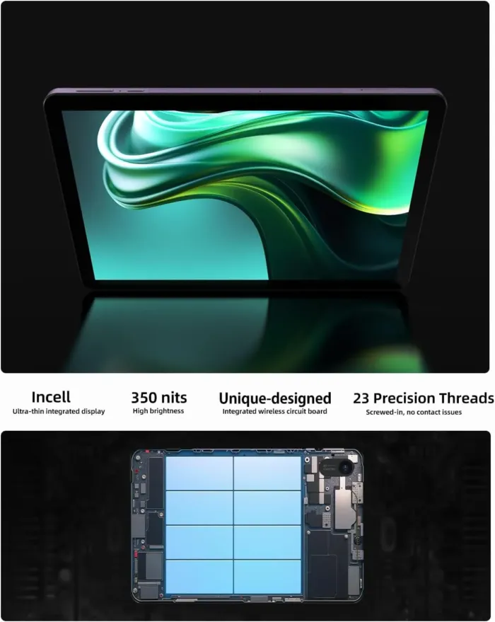 plimpton 2025 AI-Powered 10 Inch Android 15 Tablet – 24(8+16) GB RAM+128GB ROM, Upgraded 7500mAh Battery(50% Bigger Than Average), Gesture Control, Octa-Core CPU, PlimPad P2 - Image 8