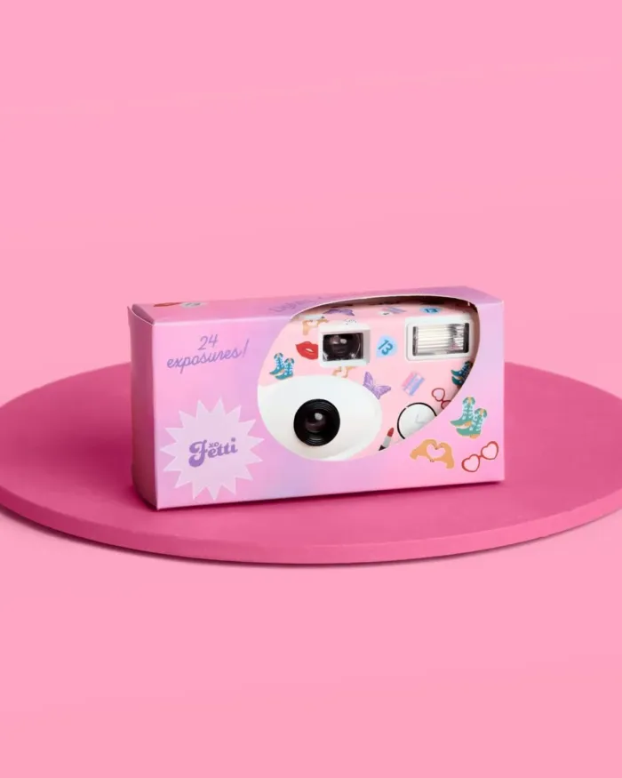 xo, Fetti ERAS Disposable Camera - 24 Exposure Film | Bachelorette Photo Supplies, Cute Birthday Party Activity, Bridesmaid Gift, Concert Pictures - Image 9