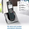 AT&T GL2101-2 DECT 6.0 2-Handset Cordless Home Phone with Call Block, Caller ID, Full-Duplex Handset Speakerphone, 2" White Backlit Display, Lighted Keypad (Graphite & Black)