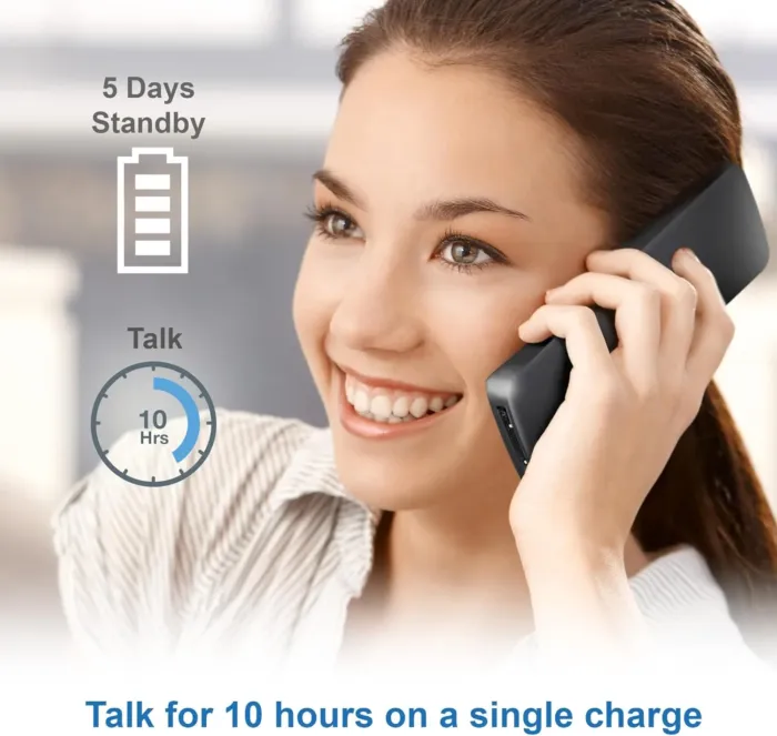 AT&T GL2101-2 DECT 6.0 2-Handset Cordless Home Phone with Call Block, Caller ID, Full-Duplex Handset Speakerphone, 2" White Backlit Display, Lighted Keypad (Graphite & Black) - Image 10