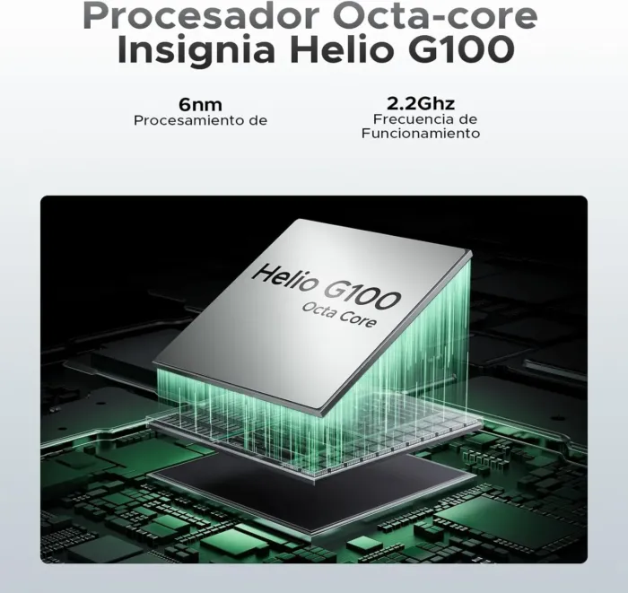 DOOGEE S Cyber Pro Rugged Phone, 10800mAh Android 14 Rugged Smartphone, 32GB+512GB, Helio G100 Octa Core Gaming Phones, 6.6" FHD+ 120Hz IPS Waterdrop Screen, 4G Dual SIM Mobile Phone, Green - Image 4
