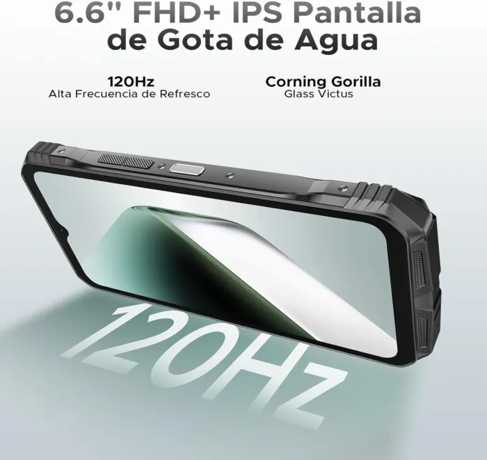 DOOGEE S Cyber Pro Rugged Phone, 10800mAh Android 14 Rugged Smartphone, 32GB+512GB, Helio G100 Octa Core Gaming Phones, 6.6" FHD+ 120Hz IPS Waterdrop Screen, 4G Dual SIM Mobile Phone, Green - Image 5