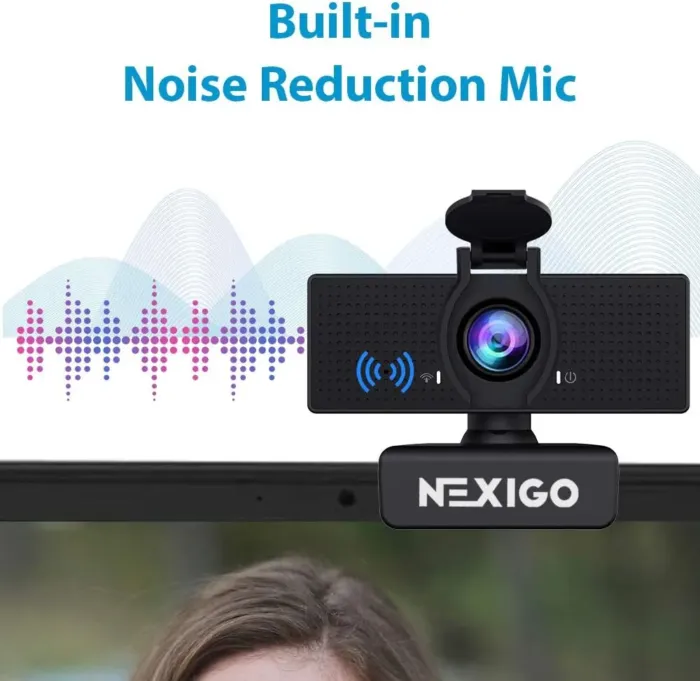 NexiGo N60 1080P Webcam with Microphone, Adjustable FOV, Zoom, Software Control & Privacy Cover, USB HD Computer Web Camera, Plug and Play, for Zoom/Skype/Teams, Conferencing and Video Calling - Image 5
