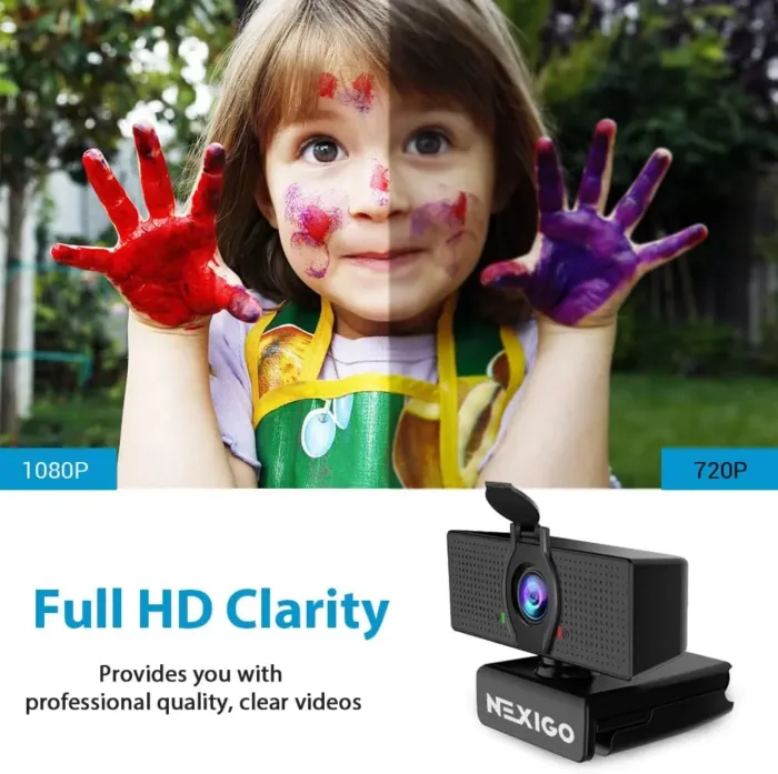 NexiGo N60 1080P Webcam with Microphone, Adjustable FOV, Zoom, Software Control & Privacy Cover, USB HD Computer Web Camera, Plug and Play, for Zoom/Skype/Teams, Conferencing and Video Calling - Image 7