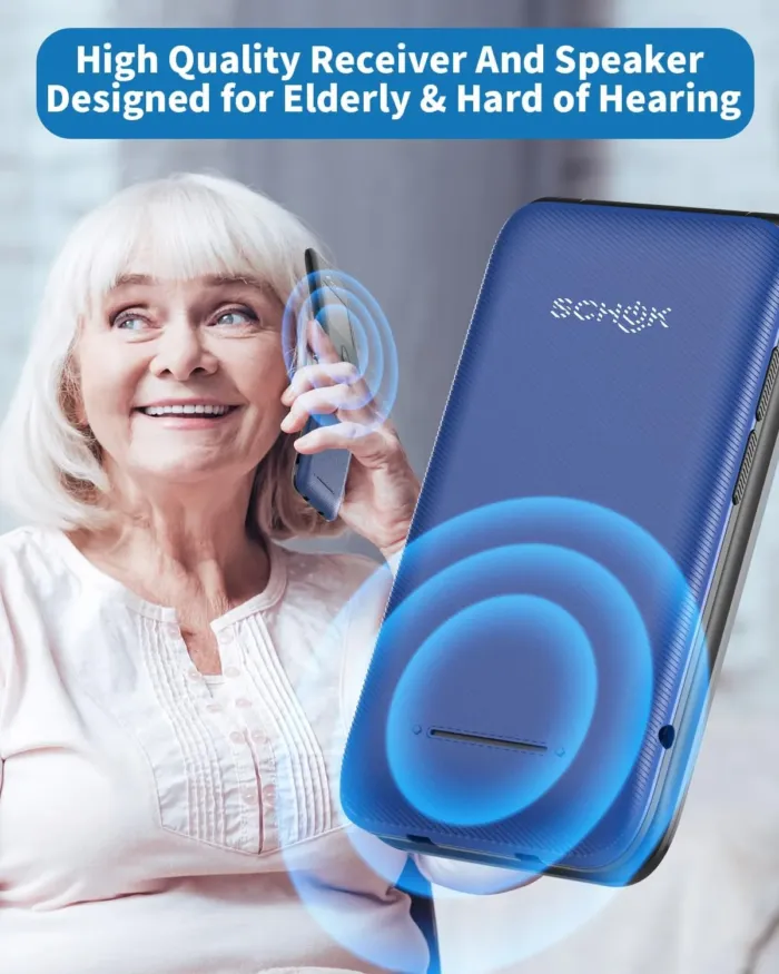 Schok 4G Flip Phone Unlocked, 3.2" Dual Screen Flip Phones for Seniors & Kids, Burner Phone for Travel with SpeedTalk SIM Card Included, AT&T/T-Mobile Compatible, Replaceable Shells (Blue/Red) - Image 7