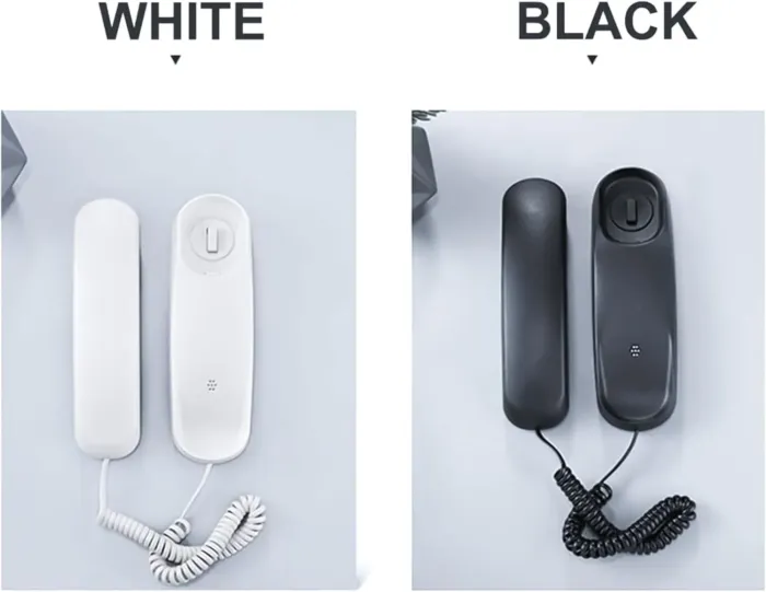 Corded Phone for Home, Durable landline Phone with Large Buttons for Seniors, Versatile Mini Phone for The Home, Office, and More(White) - Image 9