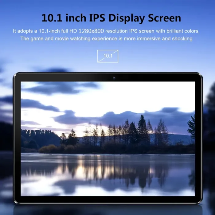 PRITOM 10'' Tablet Android 13 Phone Tablet with SIM Slot, 64GB Quad Core, IPS Touchscreen, 8MP Rear Camera WiFi GPS Bluetooth USB C, Support 3G Phone Call, Black - Image 8