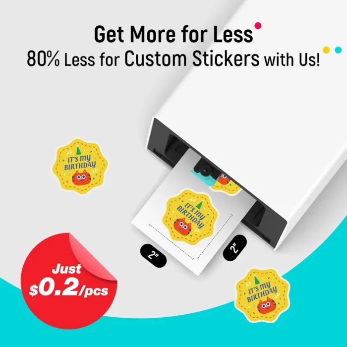 Liene Sticker Paper & Cartridge (Enhanced Adhesion Version) - 2 Ink Cartridge Refills & 72 Sheets 4x7" Photo Paper, Dye Sublimation Waterproof, Compatible with Liene PixCut S1 - Image 4