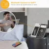 AT&T Cordless Phone 5 Handset with Bluetooth, Landline Phones for Home, Answering System, Smart Call Blocker, DECT 6.0 Extended Range, 2" Backlit Screen, Lighted Keypad with Big Buttons, BL3107-5