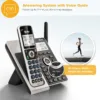 AT&T Cordless Phone 5 Handset with Bluetooth, Landline Phones for Home, Answering System, Smart Call Blocker, DECT 6.0 Extended Range, 2" Backlit Screen, Lighted Keypad with Big Buttons, BL3107-5