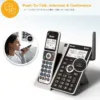 AT&T Cordless Phone 5 Handset with Bluetooth, Landline Phones for Home, Answering System, Smart Call Blocker, DECT 6.0 Extended Range, 2" Backlit Screen, Lighted Keypad with Big Buttons, BL3107-5
