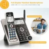AT&T Cordless Phone 5 Handset with Bluetooth, Landline Phones for Home, Answering System, Smart Call Blocker, DECT 6.0 Extended Range, 2" Backlit Screen, Lighted Keypad with Big Buttons, BL3107-5