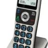 AT&T Cordless Phone 5 Handset with Bluetooth, Landline Phones for Home, Answering System, Smart Call Blocker, DECT 6.0 Extended Range, 2" Backlit Screen, Lighted Keypad with Big Buttons, BL3107-5
