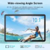 Blackview 10 inch Android Tablet, 2025 Android 14 Tablet with 12(4+8) GB+128GB 2TB Expand, Dual Speakers and Camera, BT5.3, WiFi 6, Google GMS, 2.0GHz CPU, Support Widevine L1, PC Mode,Blue