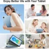 Blackview 10 inch Android Tablet, 2025 Android 14 Tablet with 12(4+8) GB+128GB 2TB Expand, Dual Speakers and Camera, BT5.3, WiFi 6, Google GMS, 2.0GHz CPU, Support Widevine L1, PC Mode,Blue