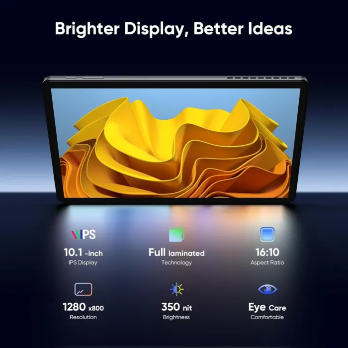 10.1" Window 11 Pro Tablet PC 12GB RAM 256GB SSD, Intel Core m3 Processor (up to 3.4 GHz), HD Touchscreen, BT5.0 WiFi 5, Type-C, Micro HDMI, Dual Webcam, Space Gray (Keyboard Sold Separately) - Image 5