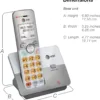 AT&T EL51203 2 Handset DECT 6.0 Cordless Home Phone Full-Duplex Handset Speakerphone, Backlit Display, Lighted Keypad, Caller ID/Call Waiting, Phonebook, Eco Mode, Voicemail Key, Quiet Mode,Intercom