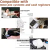 (5 Rolls) 2 1/4 x 50 Thermal Receipt Paper Rolls, POS Cash Register Paper Rolls, BPA Free 2.25x50ft Long Per Thermal Paper Receipt