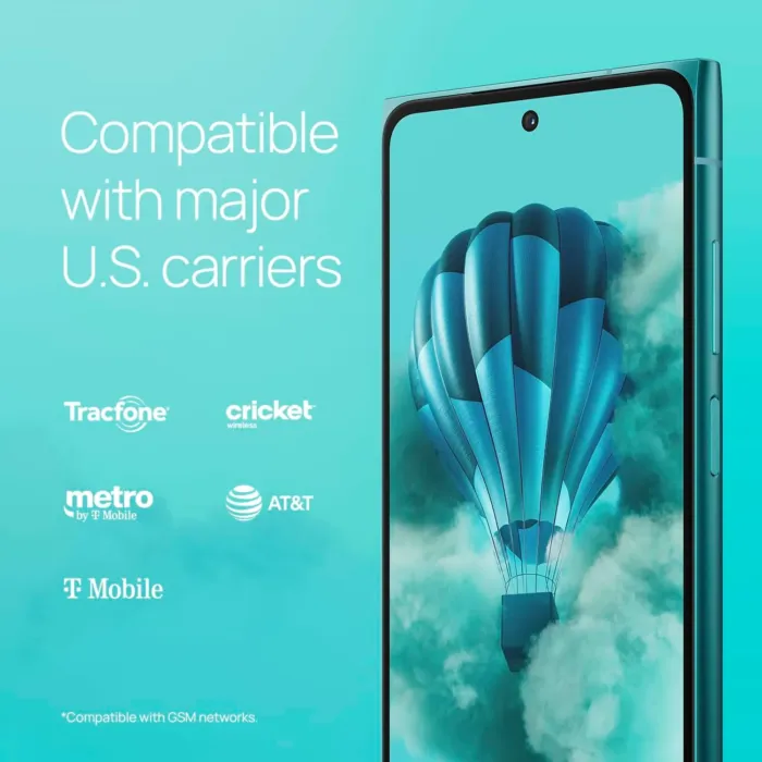 Skyline 5G | Android 14 | Unlocked Smartphone | Dual SIM | US Version | 8/256GB | 6.55" 144Hz pOLED Screen | 108MP Triple Camera | 50MP Selfie Camera | Blue Topaz - Image 8