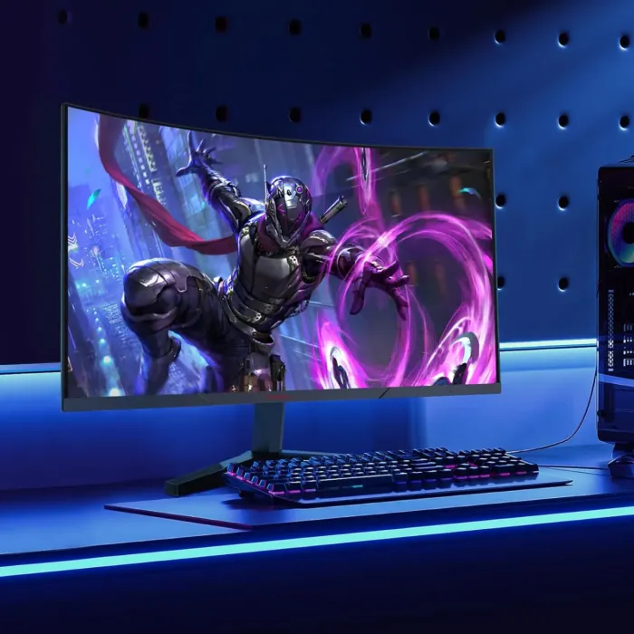 KOORUI 24 Inch Computer Monitor, FHD 1080P Curved Gaming Monitor 165Hz VA 1800R Monitors with Ultra-Thin, HDMI X2 /DP, VESA Compatible, Tilt Adjustable, Eye Care - Image 8