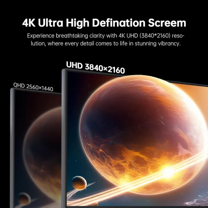 27 Inch 4K UHD(3840 * 2160) Computer Monitor - IPS Monitor, 60hz, HDR400, Anti-Blue Light Screen, DCI-P3 95% 125% sRGB, Support FreeSync and GSync, PC Monitor for Design, Work,Casual Gaming - Image 3