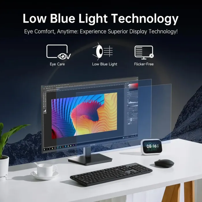 27 Inch 4K UHD(3840 * 2160) Computer Monitor - IPS Monitor, 60hz, HDR400, Anti-Blue Light Screen, DCI-P3 95% 125% sRGB, Support FreeSync and GSync, PC Monitor for Design, Work,Casual Gaming - Image 6
