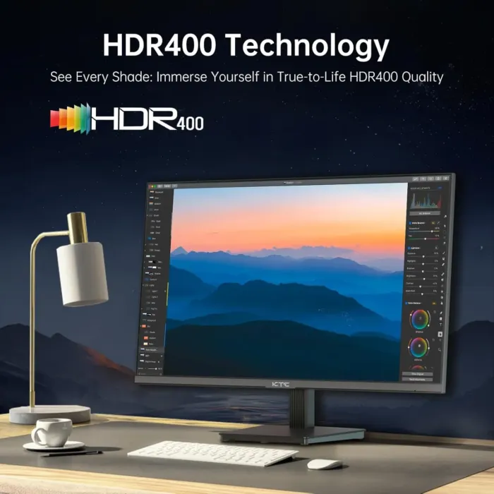 27 Inch 4K UHD(3840 * 2160) Computer Monitor - IPS Monitor, 60hz, HDR400, Anti-Blue Light Screen, DCI-P3 95% 125% sRGB, Support FreeSync and GSync, PC Monitor for Design, Work,Casual Gaming - Image 7