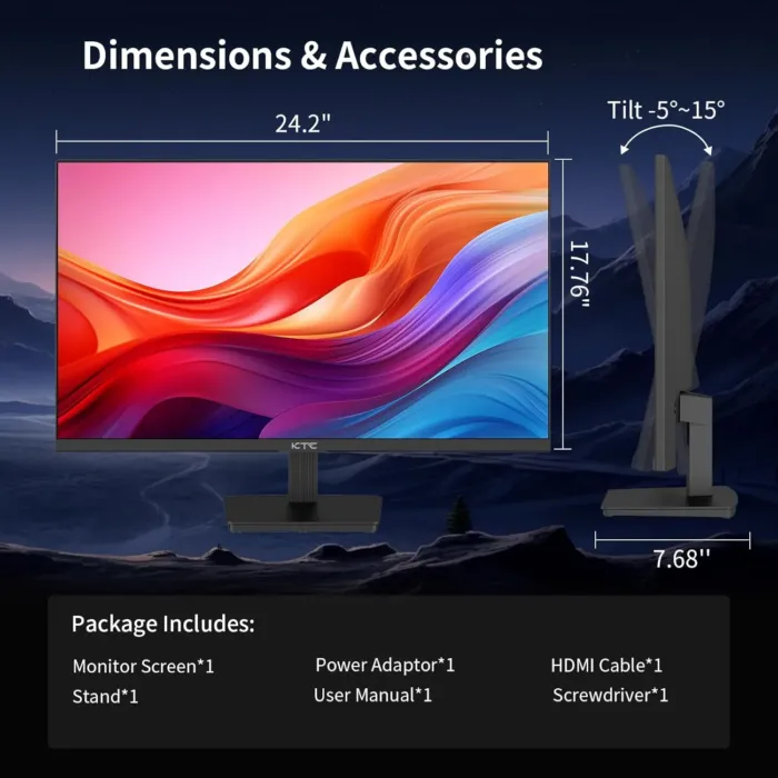 27 Inch 4K UHD(3840 * 2160) Computer Monitor - IPS Monitor, 60hz, HDR400, Anti-Blue Light Screen, DCI-P3 95% 125% sRGB, Support FreeSync and GSync, PC Monitor for Design, Work,Casual Gaming - Image 10