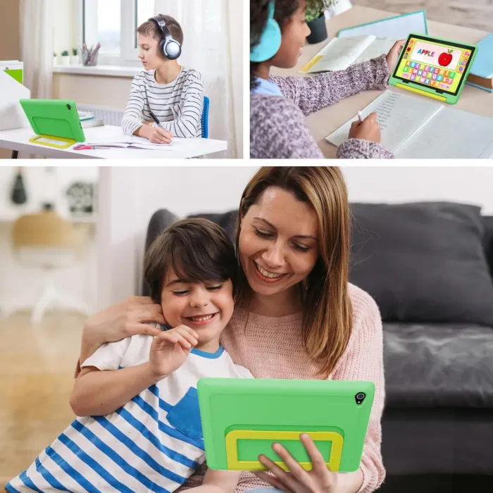 Kids Tablet 10 Inch Android 14 Tablet for Kids Ages 3-12, Octa-Core with Case, Parental Controls,14GB+64GB Storage (TF Expand 1TB), 5G WiFi, BT5.3, Green - Image 8