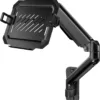 2-in-1 Laptop Wall Mount with Detachable Tray | Gas Spring Adjustable Arm for 12-17 Inch Laptops & Monitors | Full Motion Articulating Stand | Holds 2.2-19.8 lbs (Black)