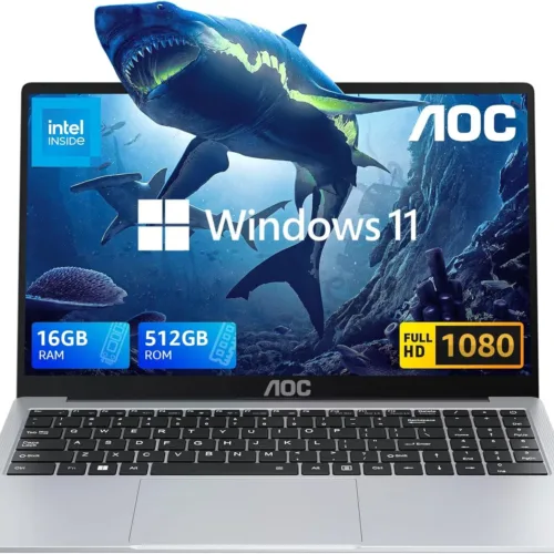 2025 Laptop, Laptop Computer with Intel Quad-Core Processor Twin Lake N150(Up to 3.6GHz) 16GB DDR4 512GB SSD 15.6 Inch FHD Premium Laptop Windows 11 Pro, Metal Shell, Type-C
