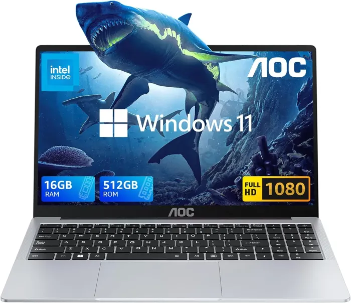 2025 Laptop, Laptop Computer with Intel Quad-Core Processor Twin Lake N150(Up to 3.6GHz) 16GB DDR4 512GB SSD 15.6 Inch FHD Premium Laptop Windows 11 Pro, Metal Shell, Type-C - Image 2