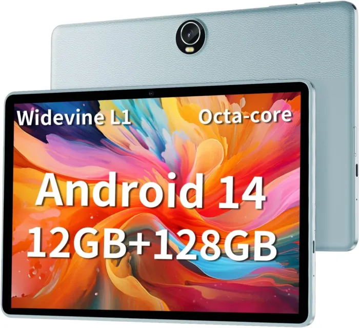 2025 Upgraded Android 14 Tablet 11inch, 12GB+128GB+512GB, Support Face Unlock,18W Fast Charging with 8000mAh Large Battery ,Dual WiFi6, Dual Camera,Octa-Core CPU, Bluetooth,HD Touchscreen Display - Image 2