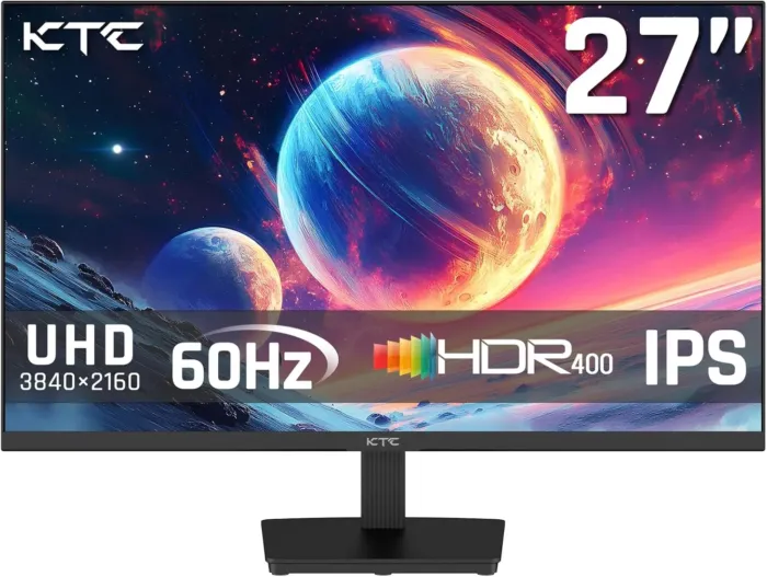27 Inch 4K UHD(3840 * 2160) Computer Monitor - IPS Monitor, 60hz, HDR400, Anti-Blue Light Screen, DCI-P3 95% 125% sRGB, Support FreeSync and GSync, PC Monitor for Design, Work,Casual Gaming - Image 2